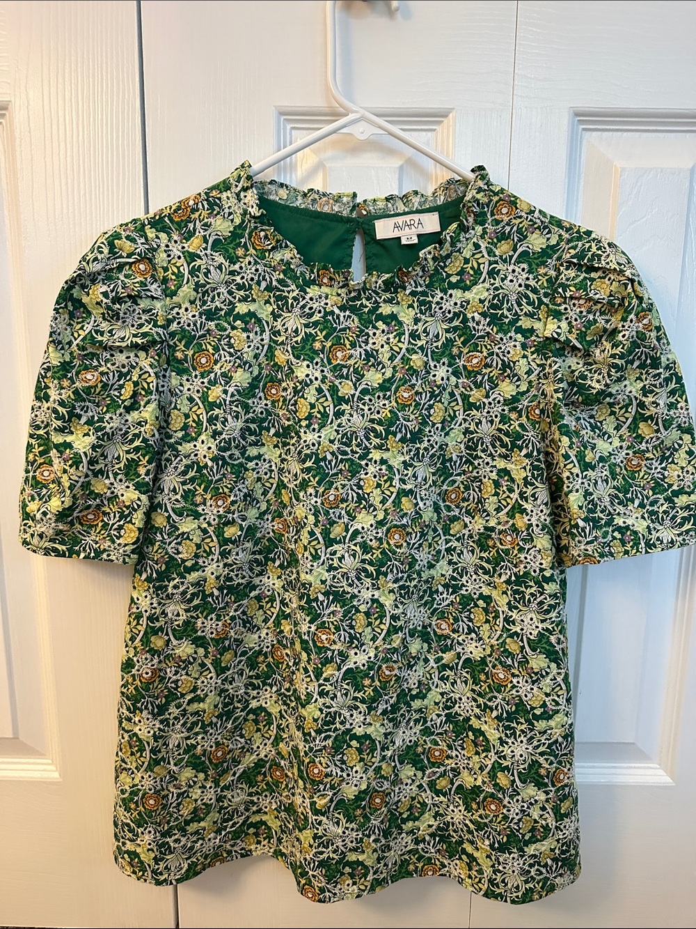Avara ruffle collar blouse